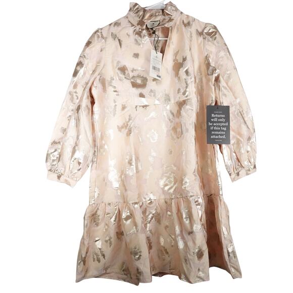 New Tuckernuck Champagne Tan Fil Coupe Palmerston Dress Women's Medium  3039-3 - mordernwear.com